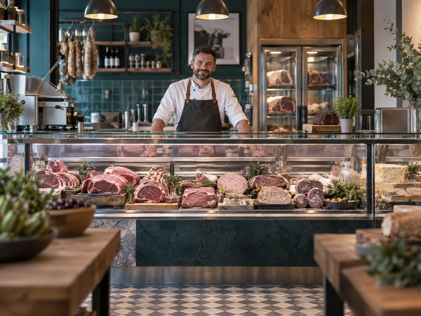 Grosa butcher business illustration