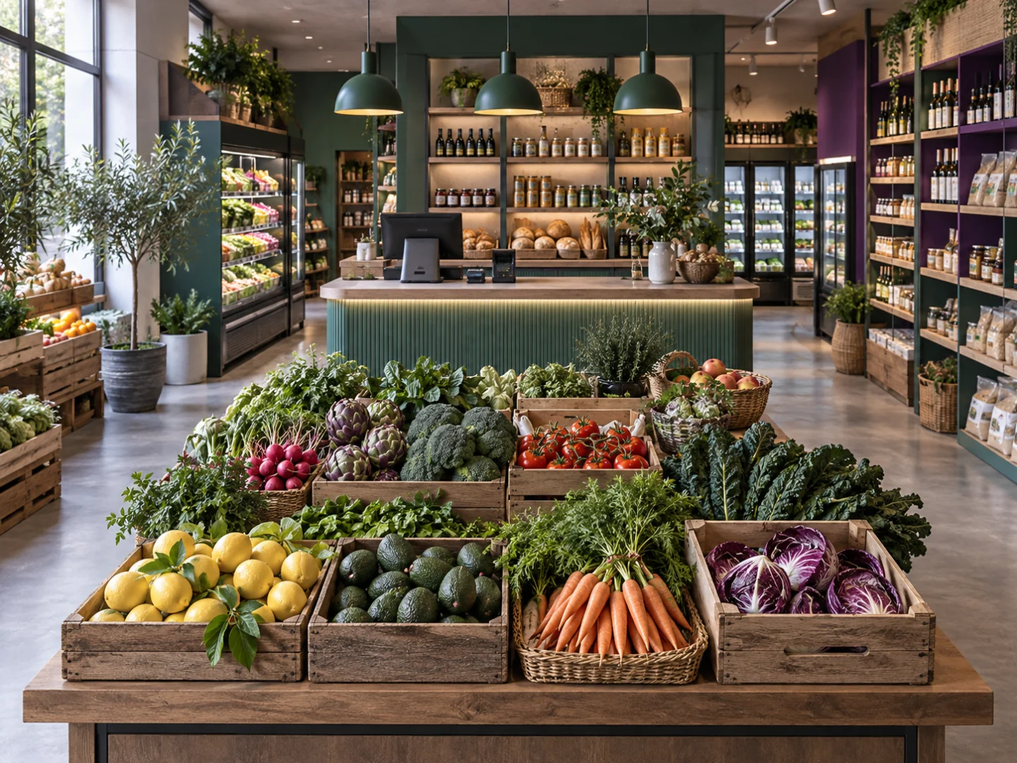 Grosa market business illustration