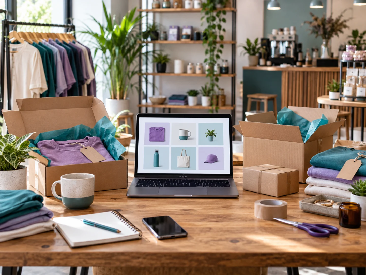 Grosa webshop business illustration